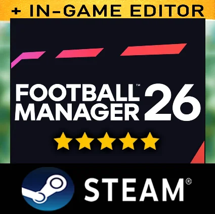 FOOTBALL MANAGER 26 + РЕДАКТОР・ВСЕ ДОПОЛНЕНИЯ・STEAM・PC