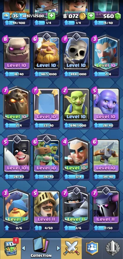 |2в1| CR - BS | 35 LVL 💎 5620 TR | 584 ПОБЕДЫ + 🎁