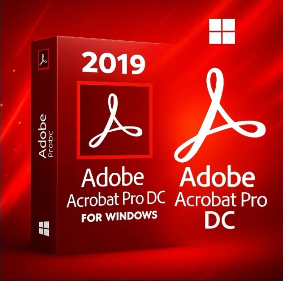 Adobe Acrobat Pro DC 2019 Windows 1 Device Lifetime