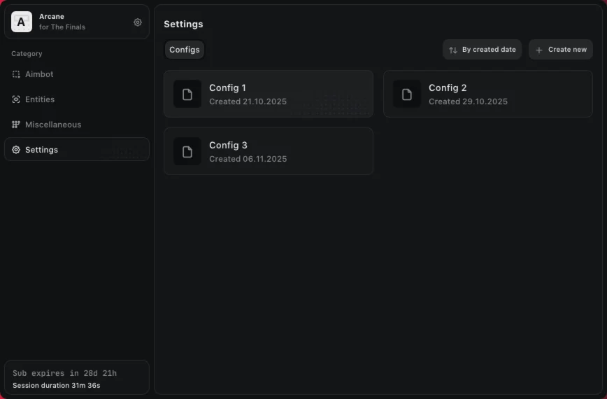 Arcane Working Cheat for The Finals game