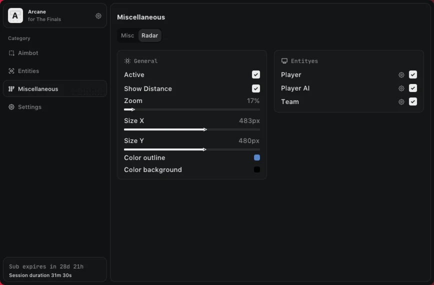 Arcane Working Cheat for The Finals game