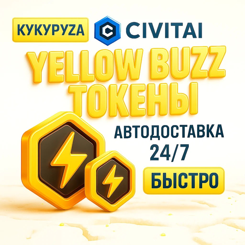 CIVITAI BUZZ ТОКЕНЫ | АВТОПОПОЛНЕНИЕ 24/7 | БЕЗ ВХОДА