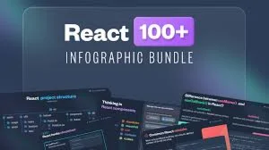 100+ инфографик React