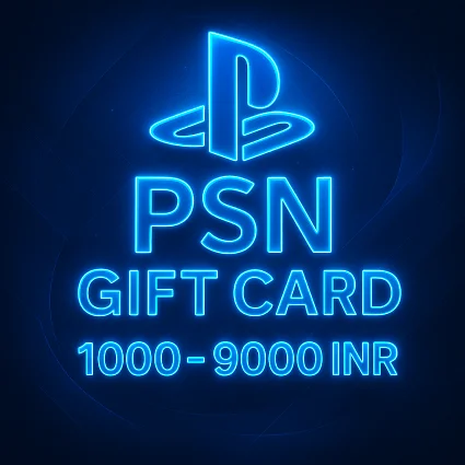 🔵 Playstation Network PSN India 1000-9000 INR