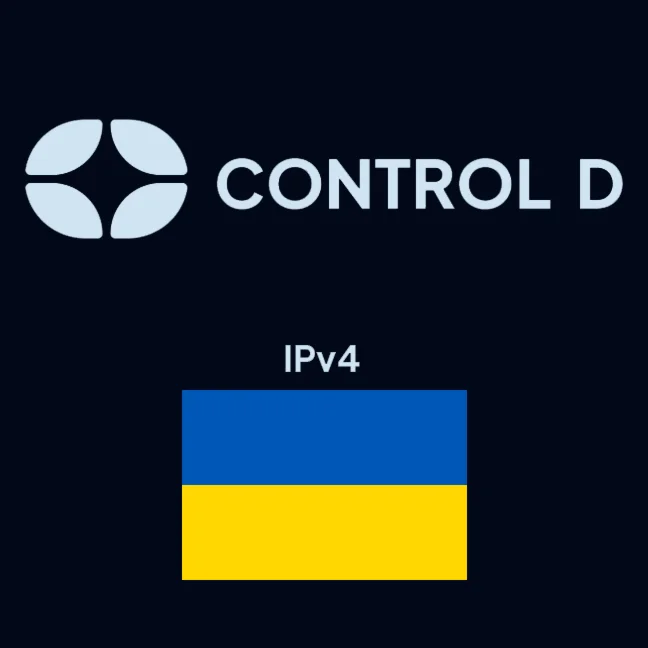 Ключ Control D / Украина (IPv4)