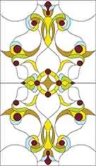 Шаблон для витража W-052
