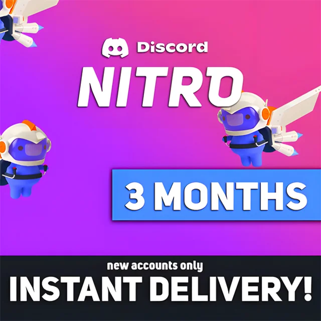 Ключ подписки Discord Nitro на 3 месяца (глобальный)