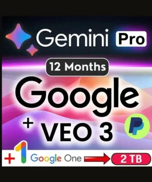 Gemini AI Pro + Google One (2 ТБ) – 6 месяцев