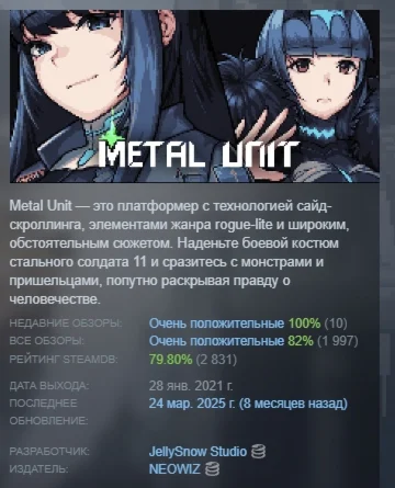 Metal Unit АВТОДОСТАВКА STEAM GIFT РОССИЯ