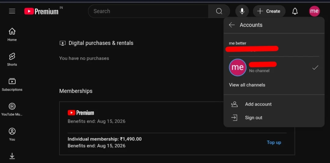 1 |3|12  YOUTUBE ПРЕМИУМ