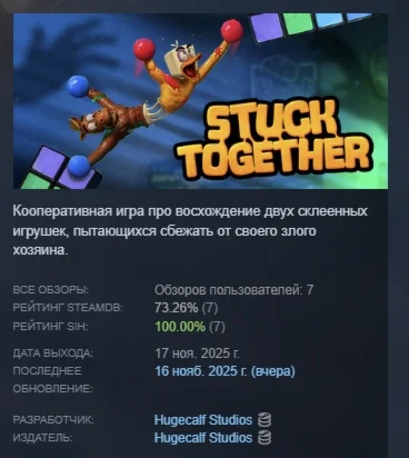 Stuck Together АВТОДОСТАВКА STEAM РОССИЯ