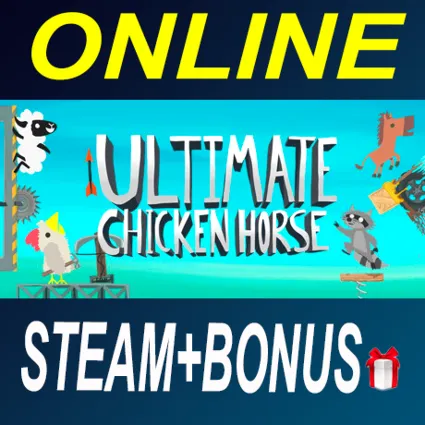 Ultimate Chicken Horse, аренда STEAM ОНЛАЙН НА 3 ДНЯ