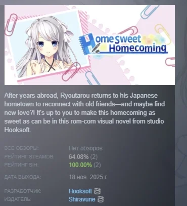 Home Sweet Homecoming АВТОДОСТАВКА STEAM РОССИЯ