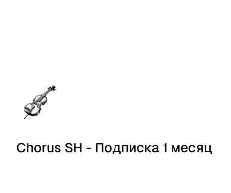 CHORUS SH ПОДПИСКА - 1 МЕСЯЦ