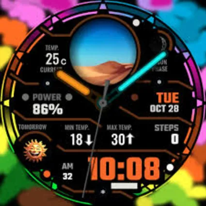 Циферблат часов h901 Color Ring Google plag