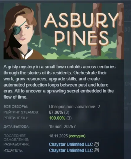 Asbury Pines АВТОДОСТАВКА STEAM РОССИЯ