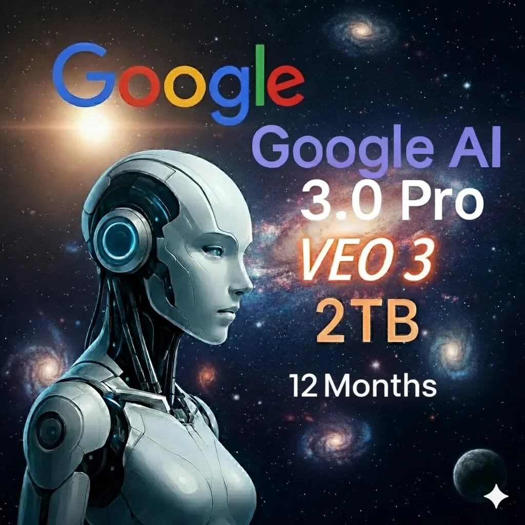 Предоплаченная подписка Google AI Pro на 12 месяцев