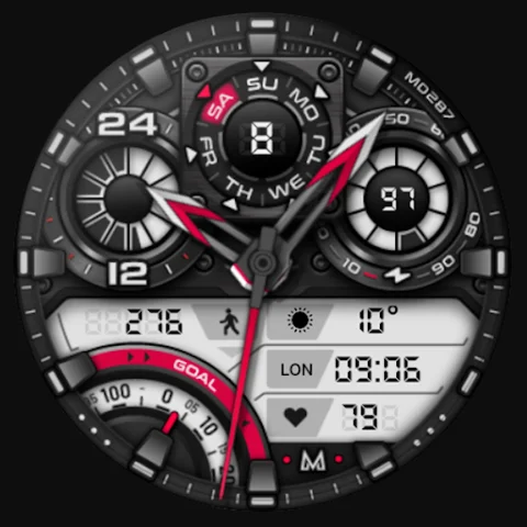 Аналоговый циферблат MD287 Google Play