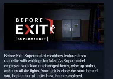 Before Exit: Supermarket АВТОДОСТАВКА STEAM РОССИЯ