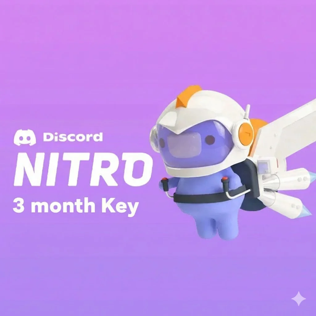 Пробная подписка на Discord Nitro на 3 месяца