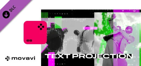 Movavi Video Editor 2024 - Text Projection Overlay Pack