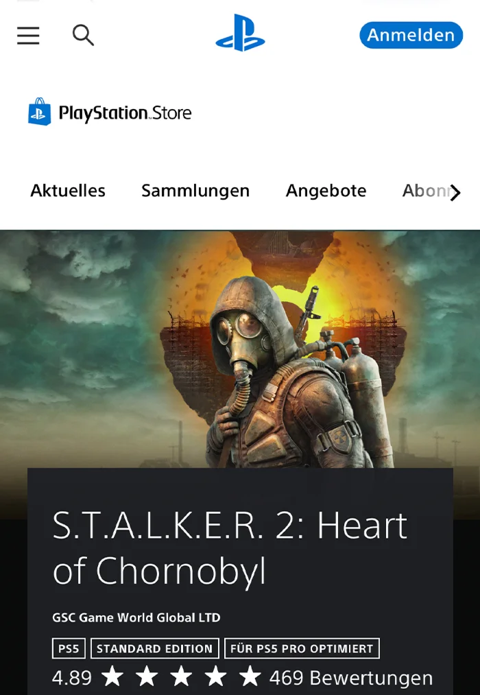 S.T.A.L.K.E.R. 2: Heart o – PS5 Konto (Sofort spielbar)