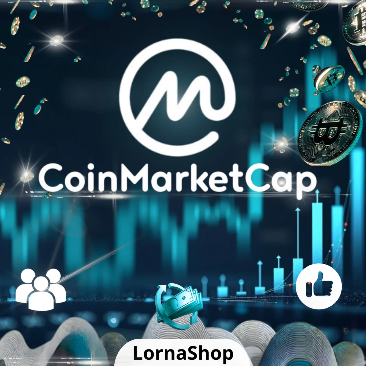 ????CoinMarketCap | Просмотры, Лайки, Подписчики и т.д.