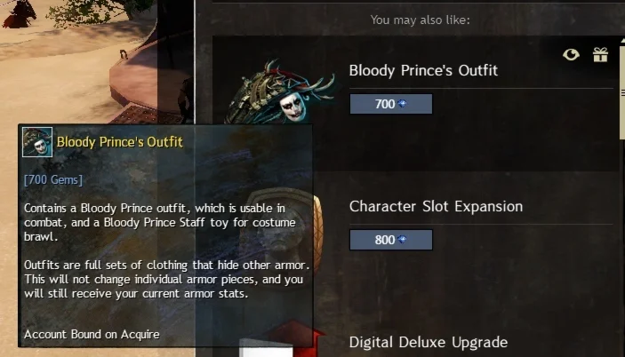 Guild Wars 2 - Bloody Prince Outfit | Ключ