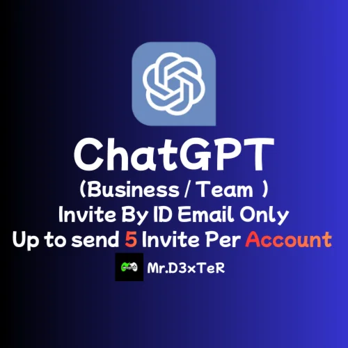 ChatGPT 1 Month | Team Admin 5 invite USER