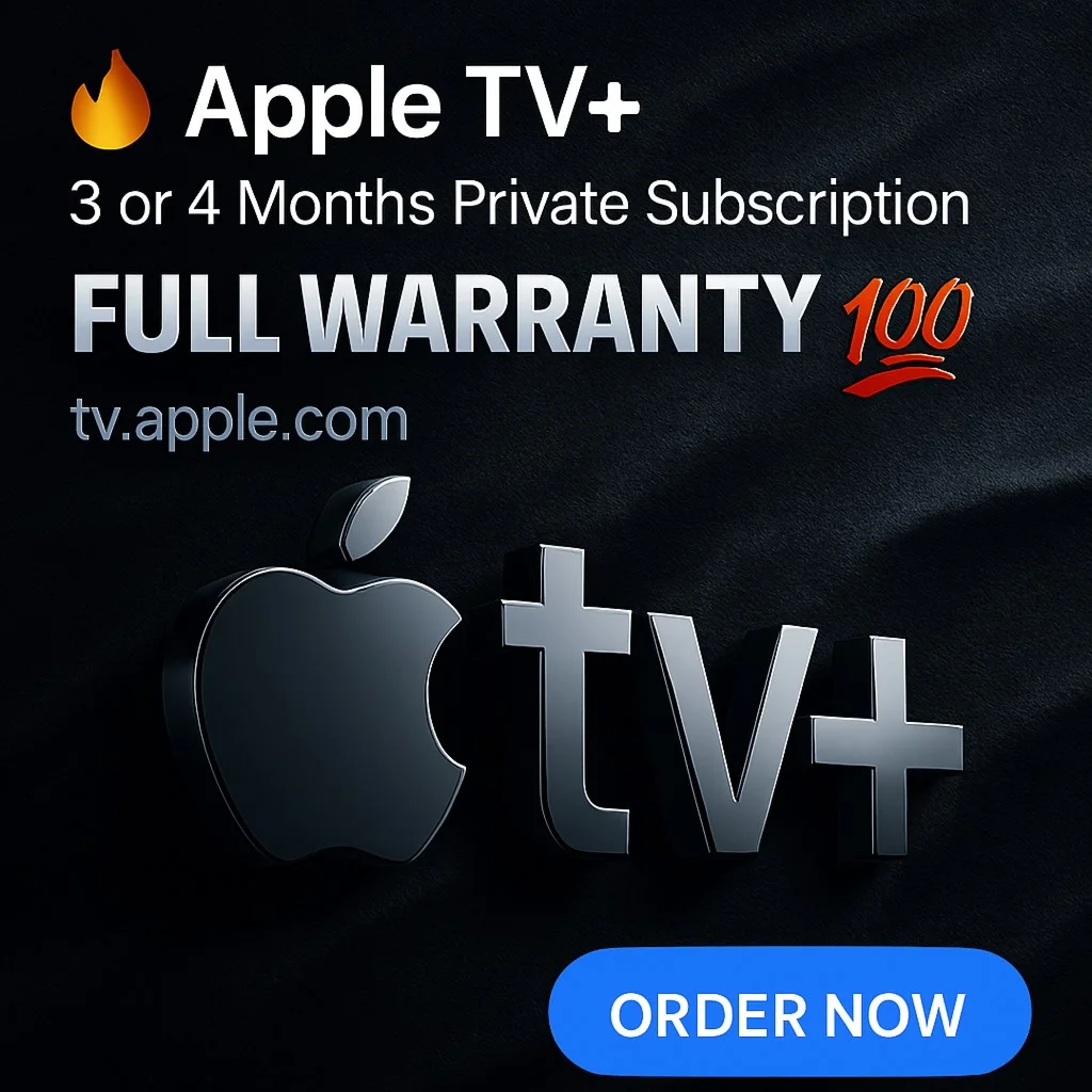 APPLE TV PLUS 1/3МЕСЯЦЕВ ГАРАНТИИ ЧАСТНОГО СЧЕТА 