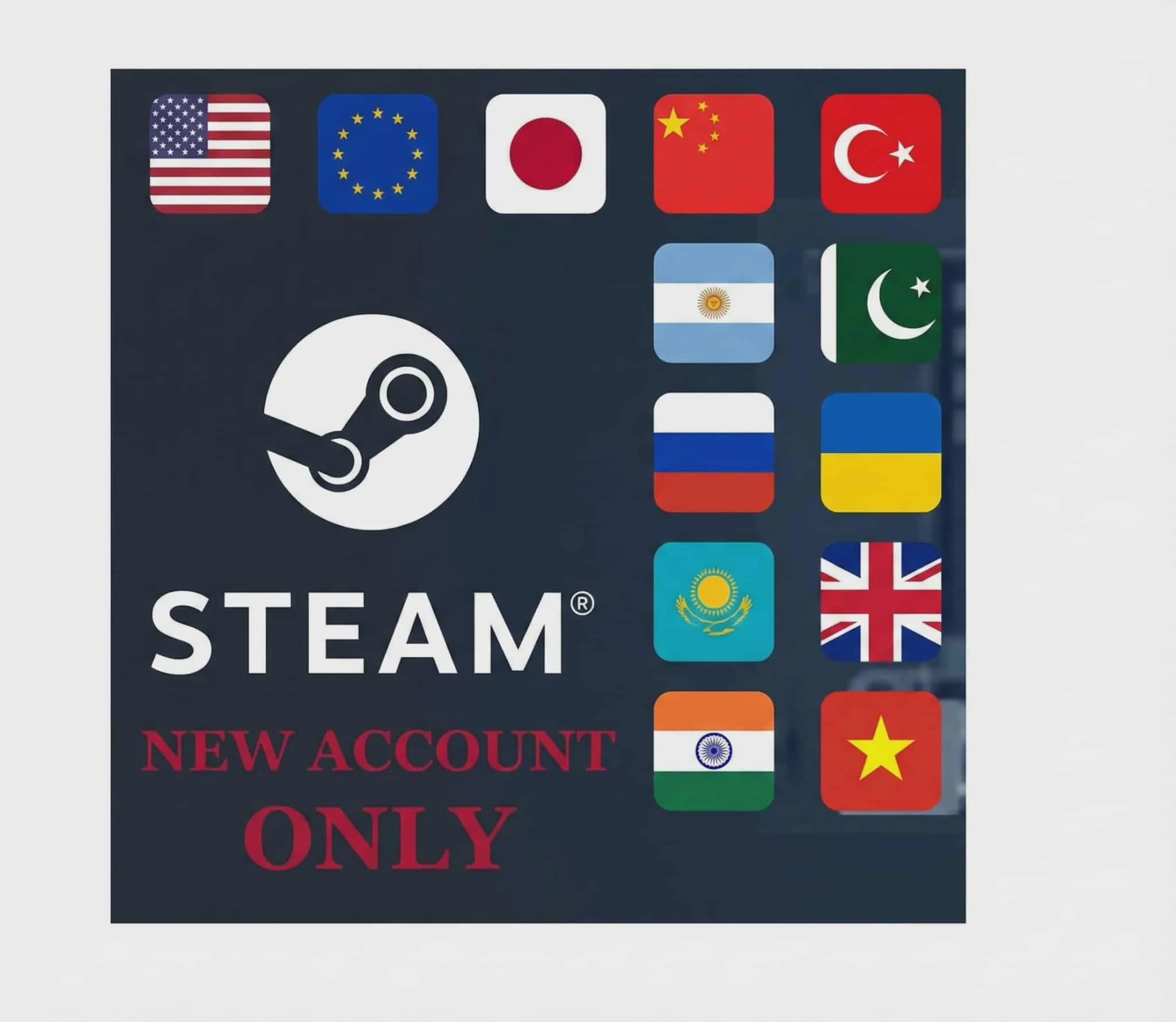 Смена региона Steam ТОЛЬКО ДЛЯ НОВЫХ аккаунтов Steam
