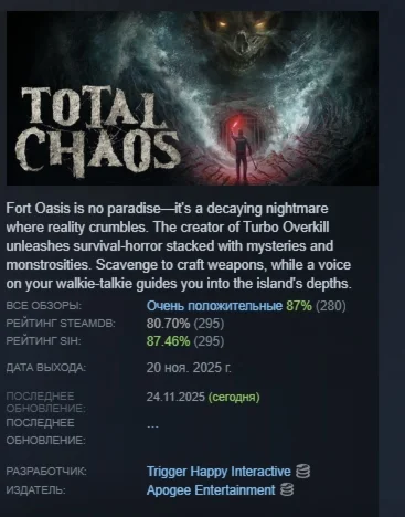 Total Chaos АВТОДОСТАВКА STEAM РОССИЯ
