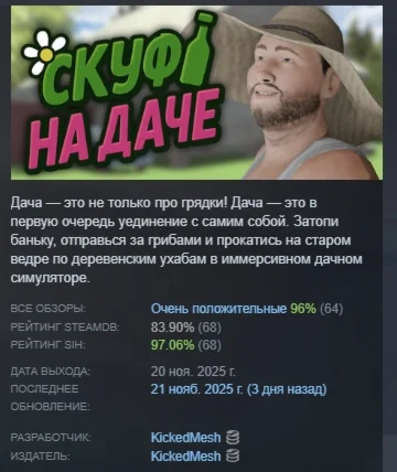Скуф на даче АВТОДОСТАВКА STEAM РОССИЯ