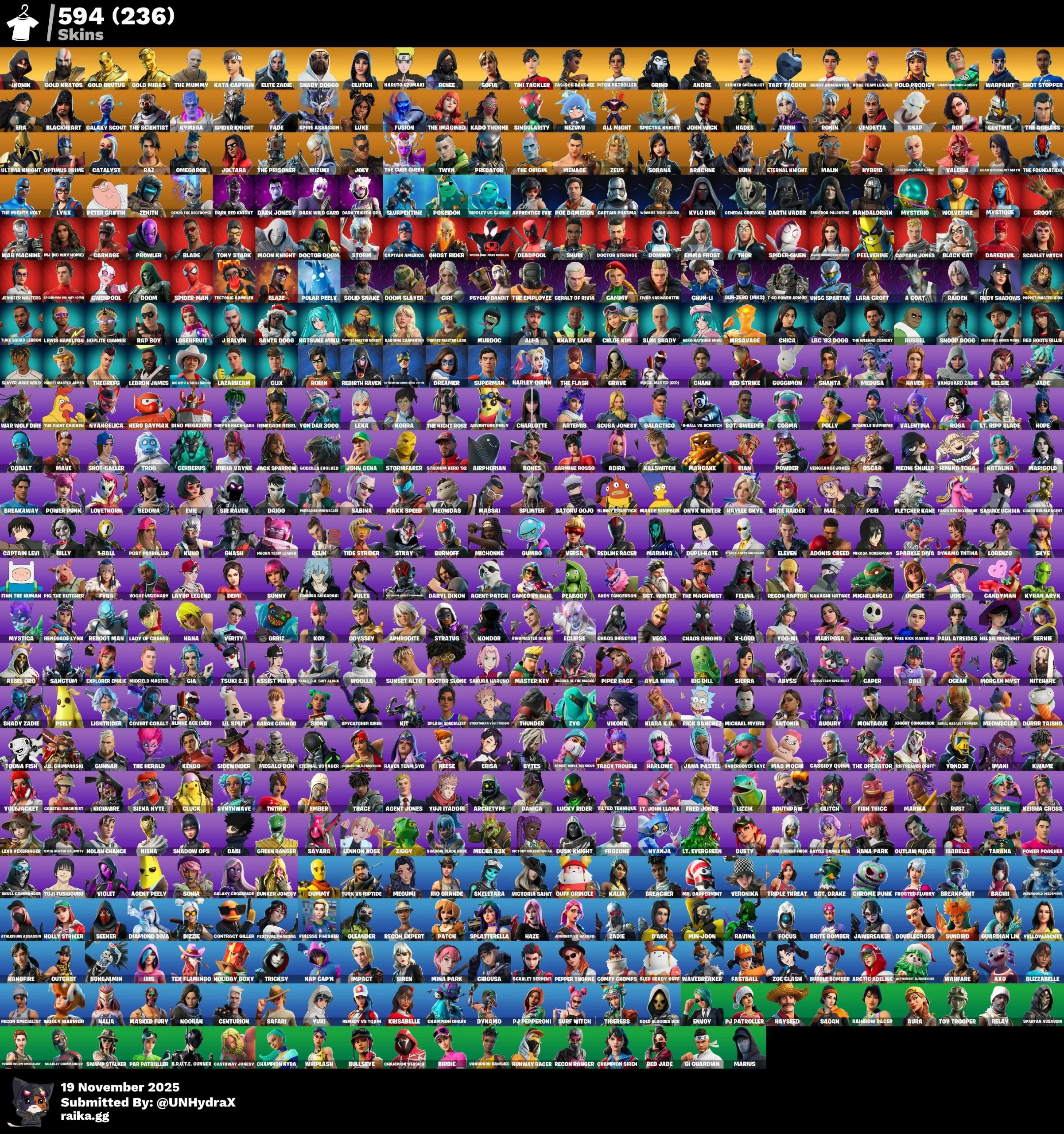 [ПК] 594 скина | Прибыль 16.000 $ | Готов к турнирам OG