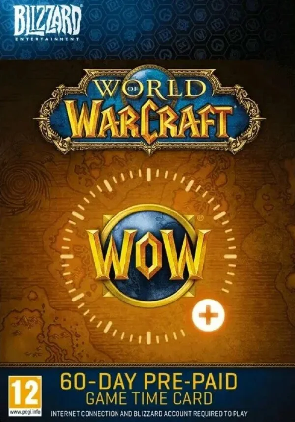 World of Warcraft Time Card 60 Days (Other/EU+RU+CIS)