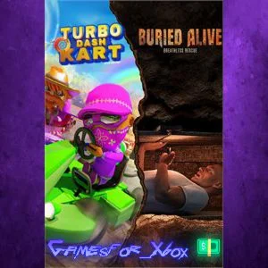 ️Turbo Dash Kart & Buried Alive XBOX