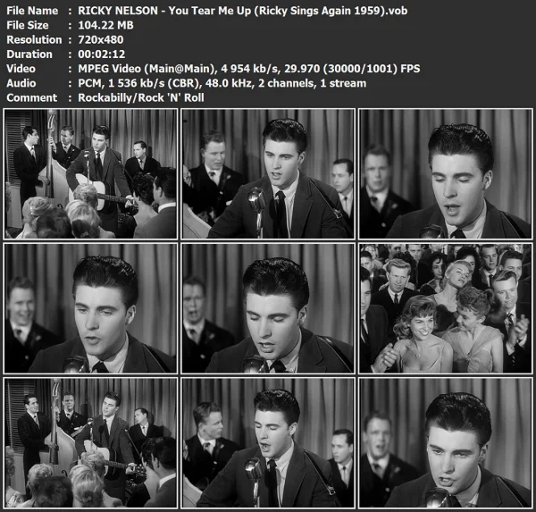 RICKY NELSON - You Tear Me Up