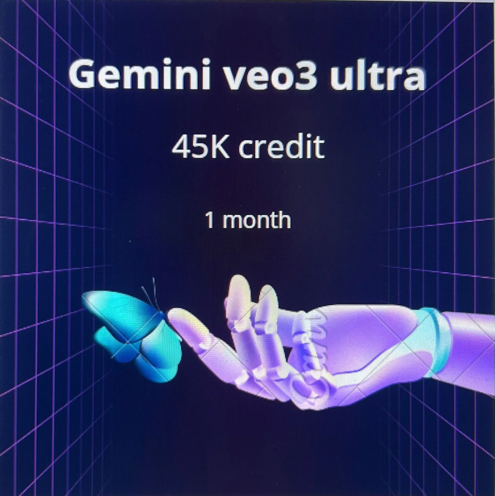 Gemini veo3 ultra 45K кредит на 1 месяц