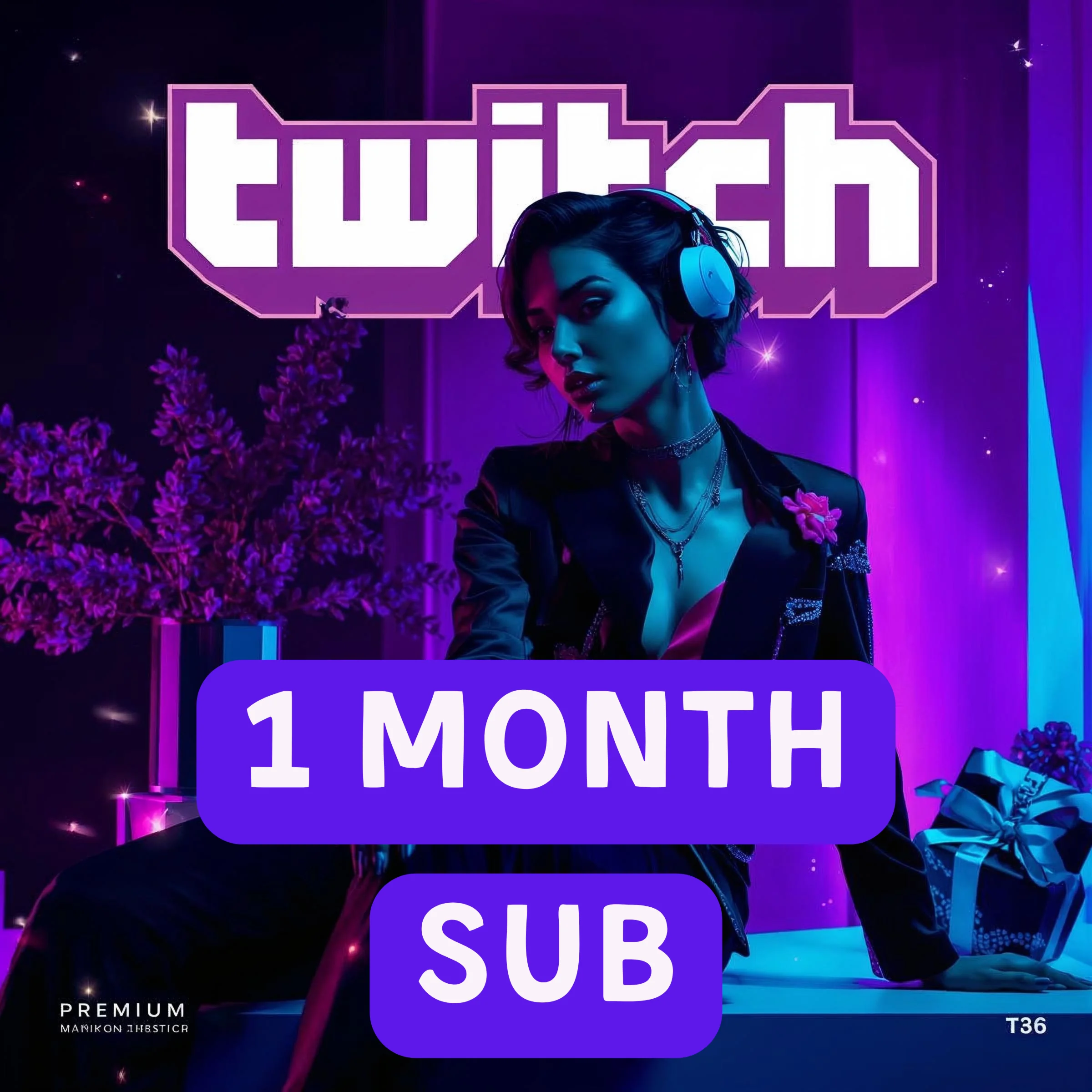 🎮 ТВИЧ ПОДПИСКА TIER 1 🎮 1 МЕСЯЦ