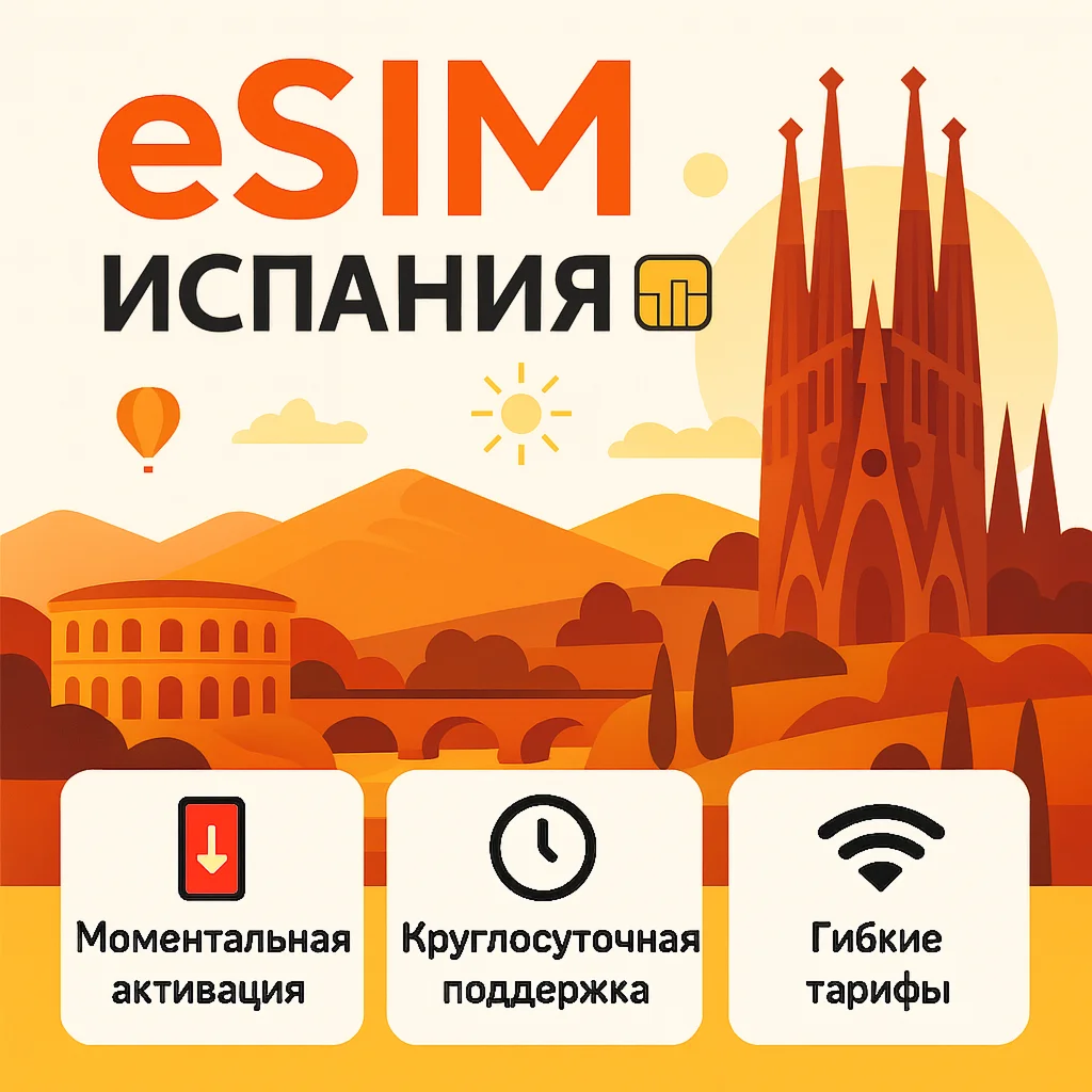 eSIM Испания → интернет для путешествий есим