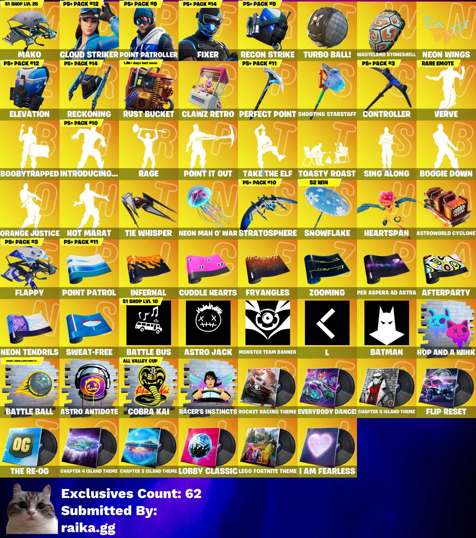 102 скина • Astro + Spider-Man • Take the ELF + Rage