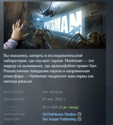 Huntsman АВТОДОСТАВКА STEAM РОССИЯ