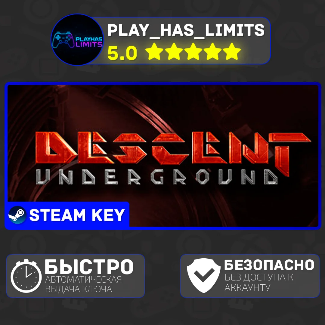 Descent: Underground КЛЮЧ STEAM Global + РФ