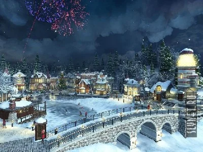 Snow Village 3D Screensaver