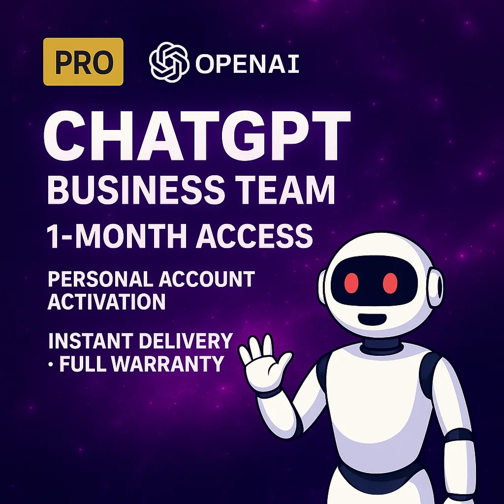 ChatGPT Business Team 1 Month | Instant & Full Warranty