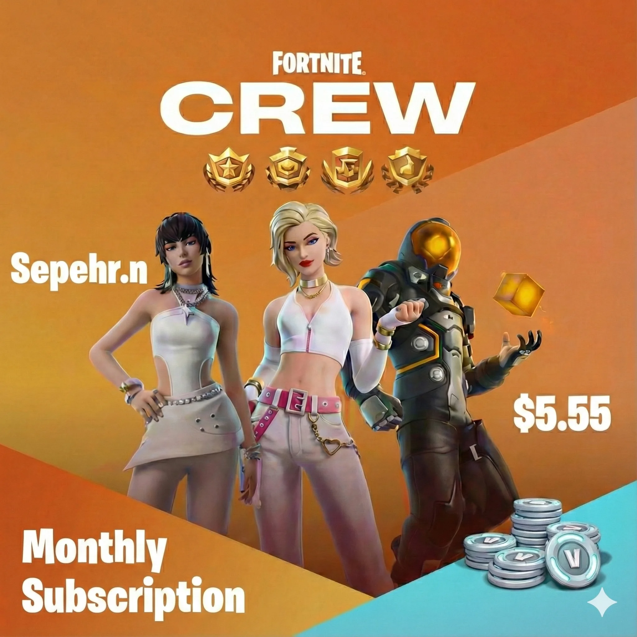 Fortnite Crew – Ежемесячная подписка