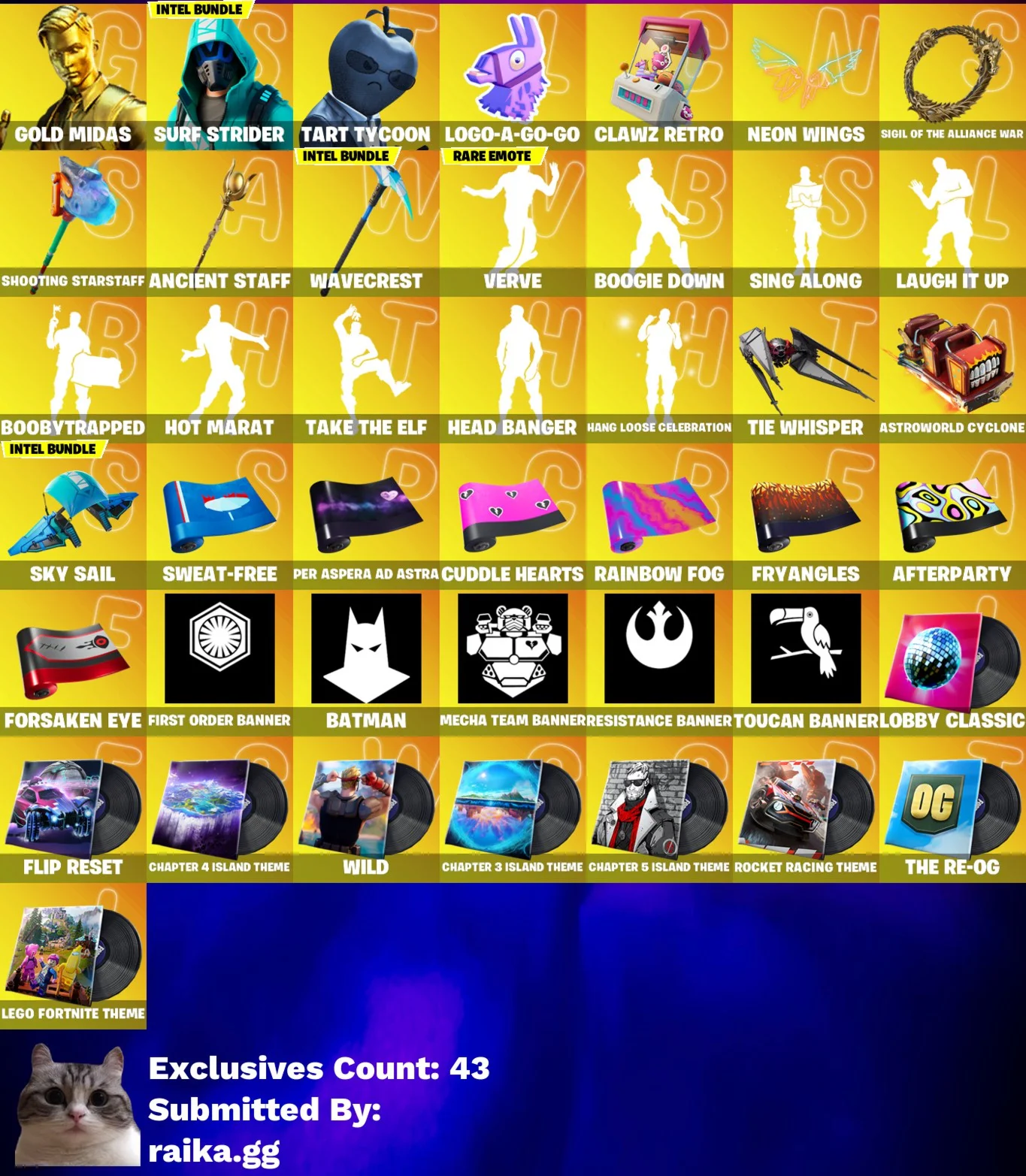 110 скинов + 1000 VB • Gold Midas • Lara Croft•Mystique