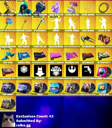 110 скинов + 1000 VB • Gold Midas • Lara Croft•Mystique