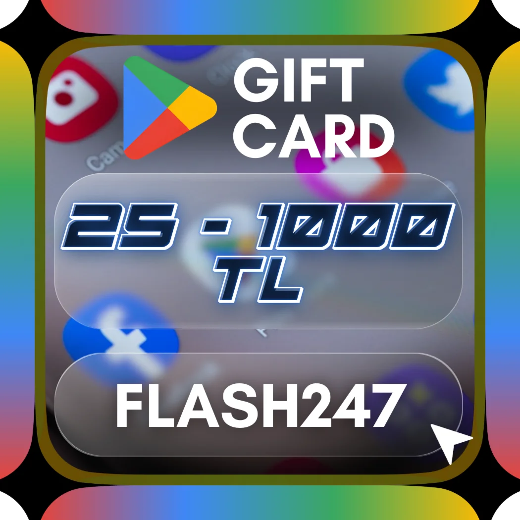 Карта Google Play 25-1000 турецких лир Турция/Турция с