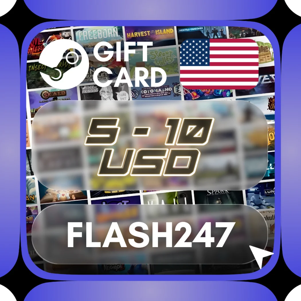 Подарочная карта Steam Wallet | 5–10 долларов США | АВТ